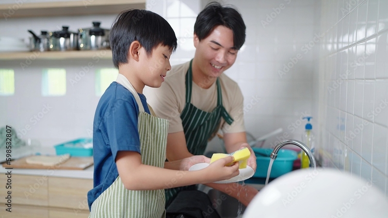 父息子　キッチン